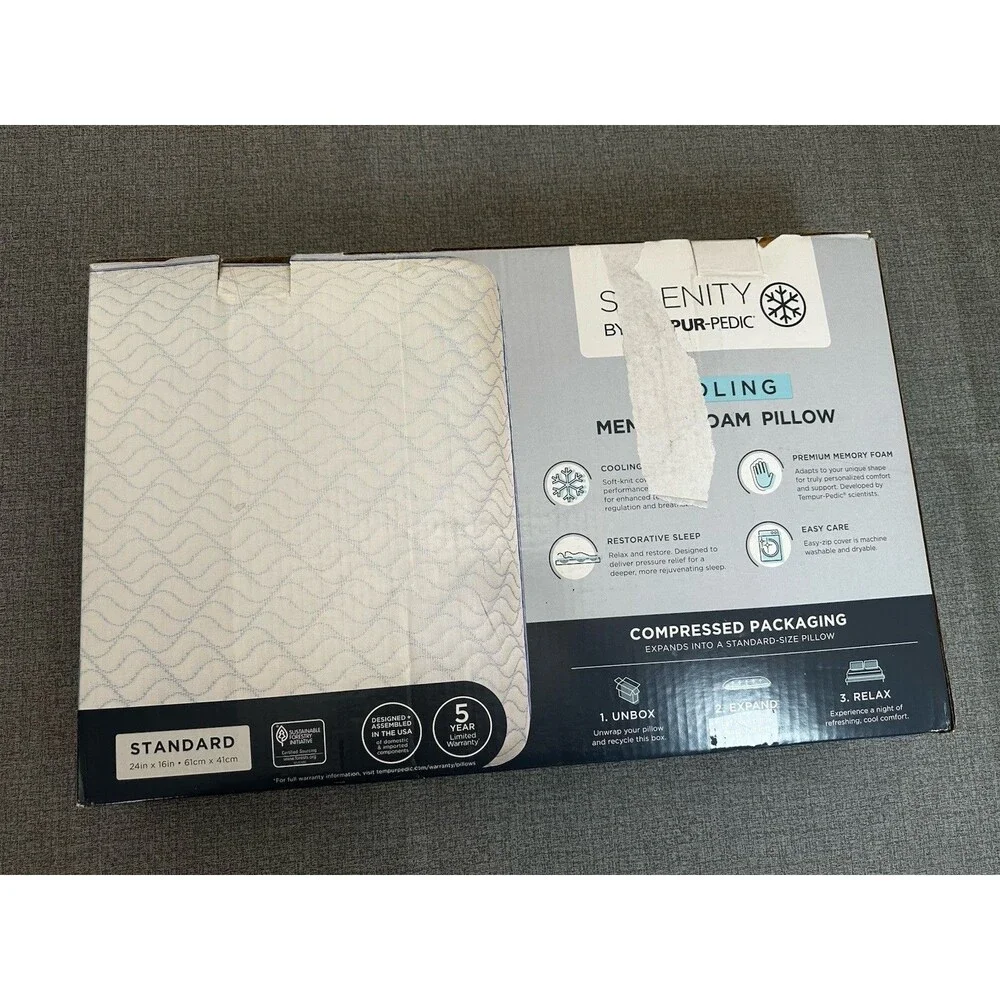 Serenity by Tempur-Pedic Cooling Memory Foam Pillow - Standard